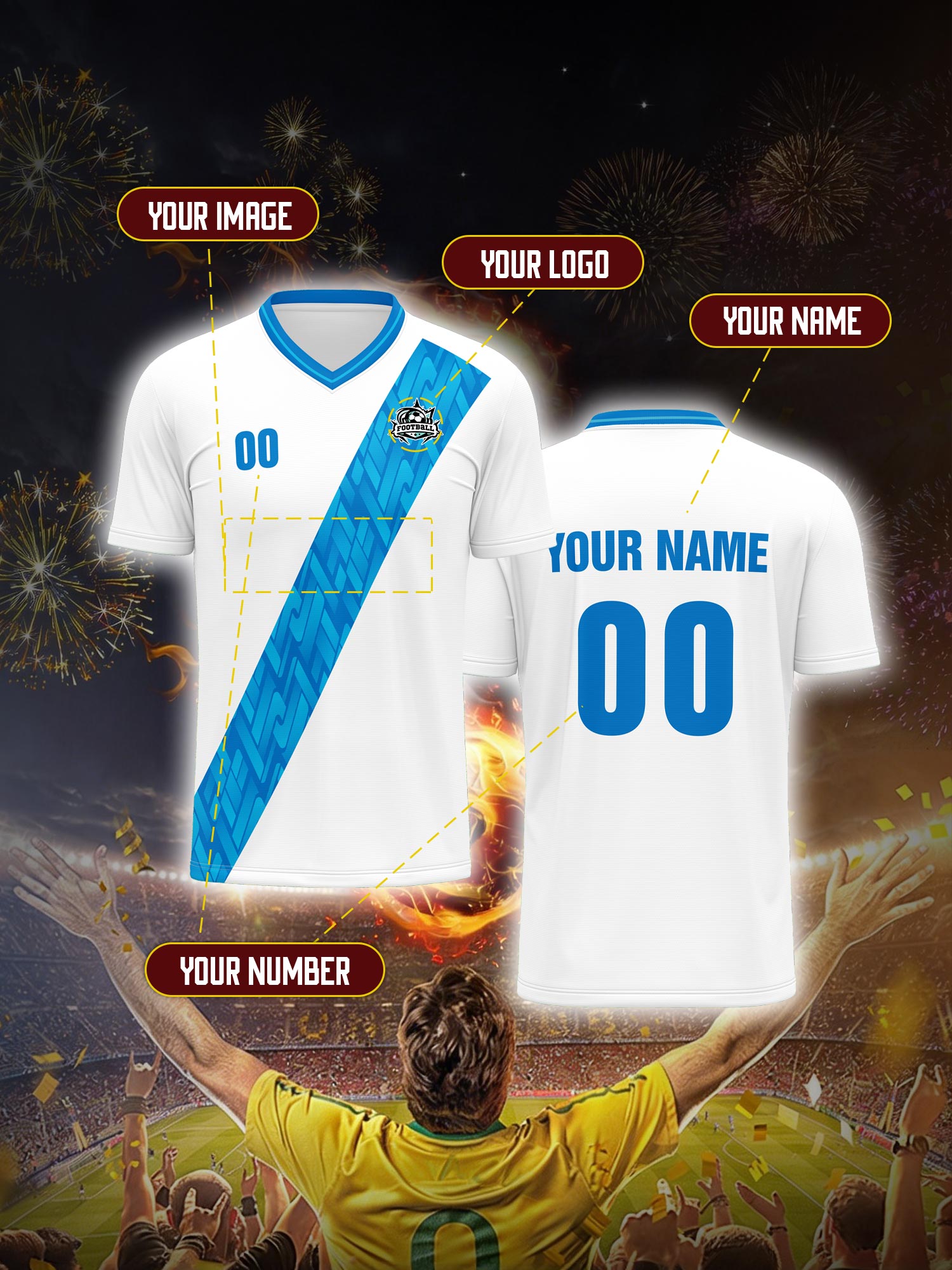 Custom Soccer Jersey With Cust – Mens Fashion Modern recenzja i cena