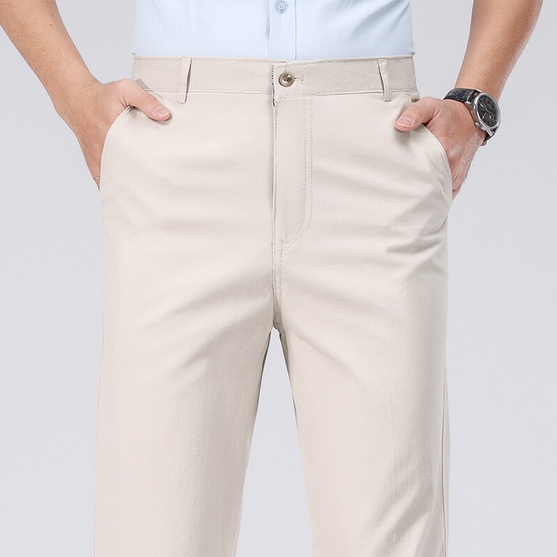 Mens Cotton Trousers Man Busin – Chino Pants Men recenzja i cena