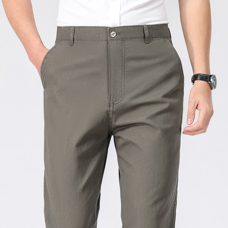 Mens Cotton Trousers Man Busin – Chino Pants Men recenzja i cena