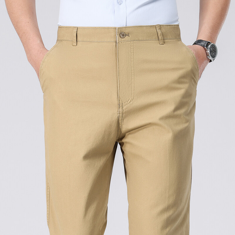 Mens Cotton Trousers Man Busin – Chino Pants Men recenzja i cena