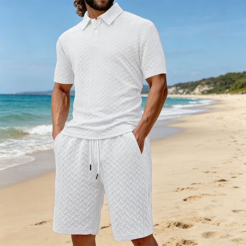 Men's summer lapel jacquard th – Men'S Fashion Polo recenzja i cena