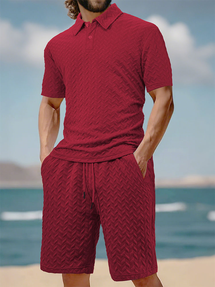 Men's summer lapel jacquard th – Men'S Fashion Polo recenzja i cena