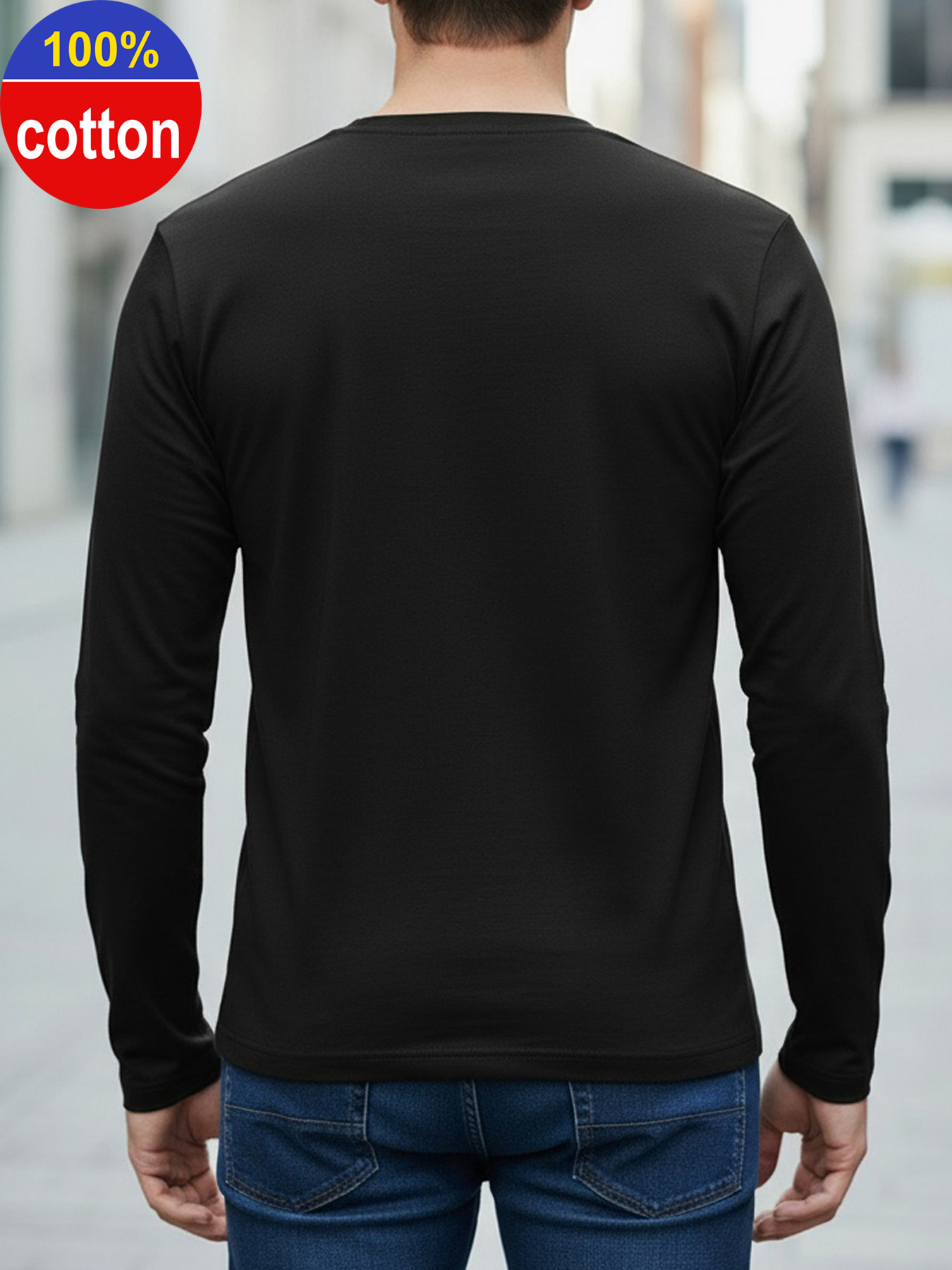 100% pure cotton men's long sl – Men'S Fashion Undershirt recenzja i cena
