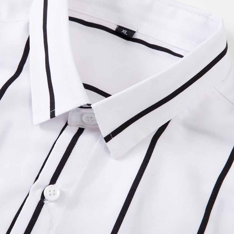 Men's Striped Dress Shirt Long – Men'S Fashion Clothing recenzja i cena