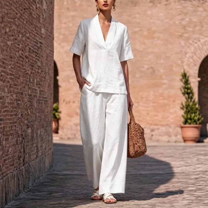 2026 V Neck Solid color Short  – Men'S Fashion Outfits 2026 recenzja i cena