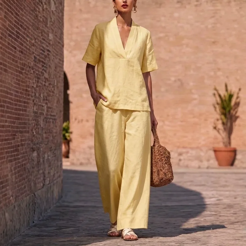 2026 V Neck Solid color Short  – Men'S Fashion Outfits 2026 recenzja i cena