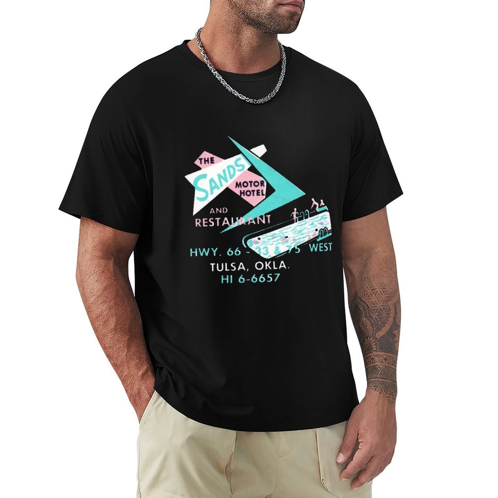 1950s Sands Motor Hotel on Rou – 1950S Fashion Men'S recenzja i cena
