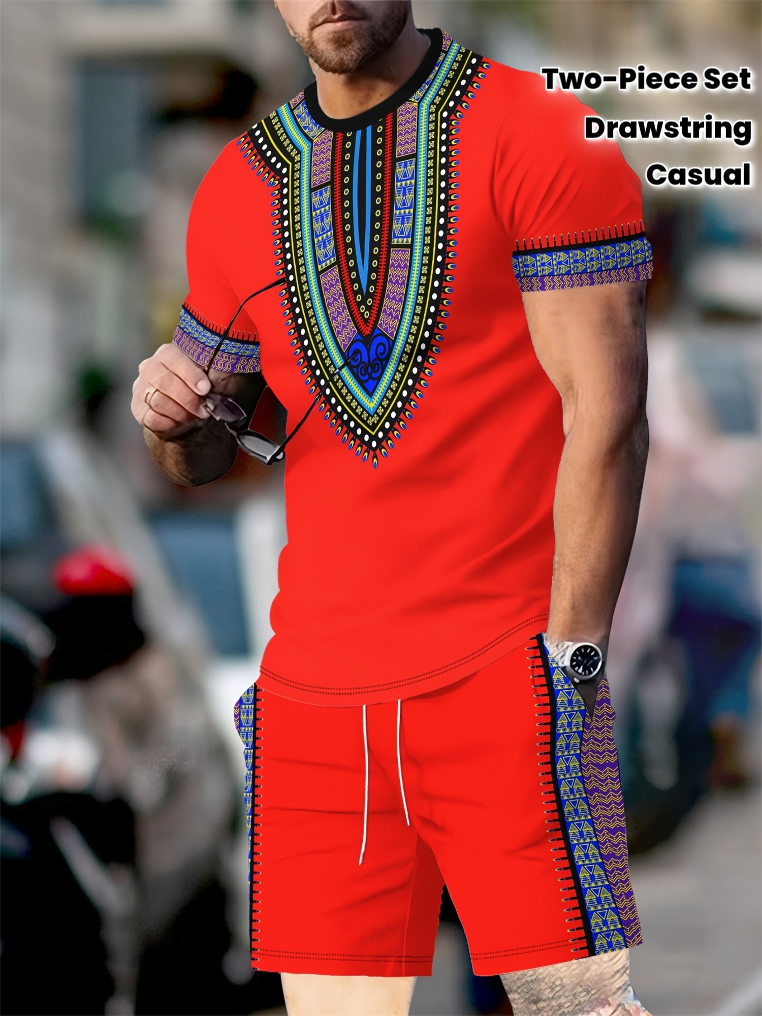 New Men's Suits African Dashik – Men'S Fashion Videos recenzja i cena