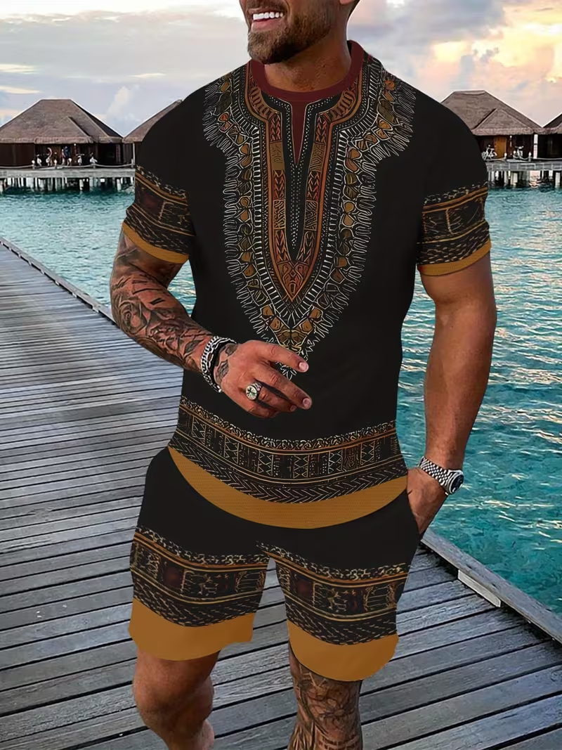 New Men's Suits African Dashik – Men'S Fashion Videos recenzja i cena