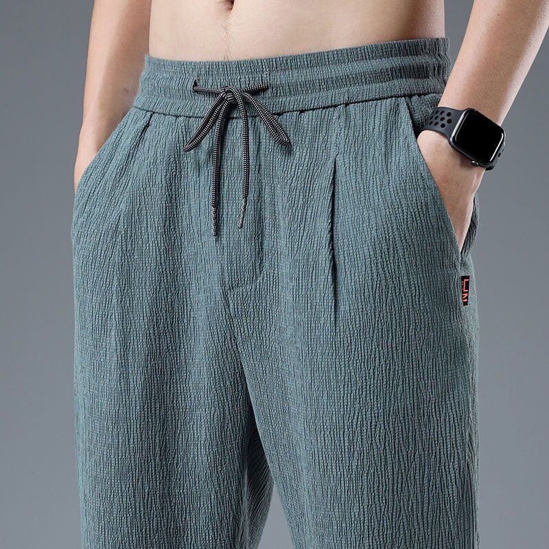 Summer Ice Silk Man Jogger Lin – Chino Pants Men recenzja i cena