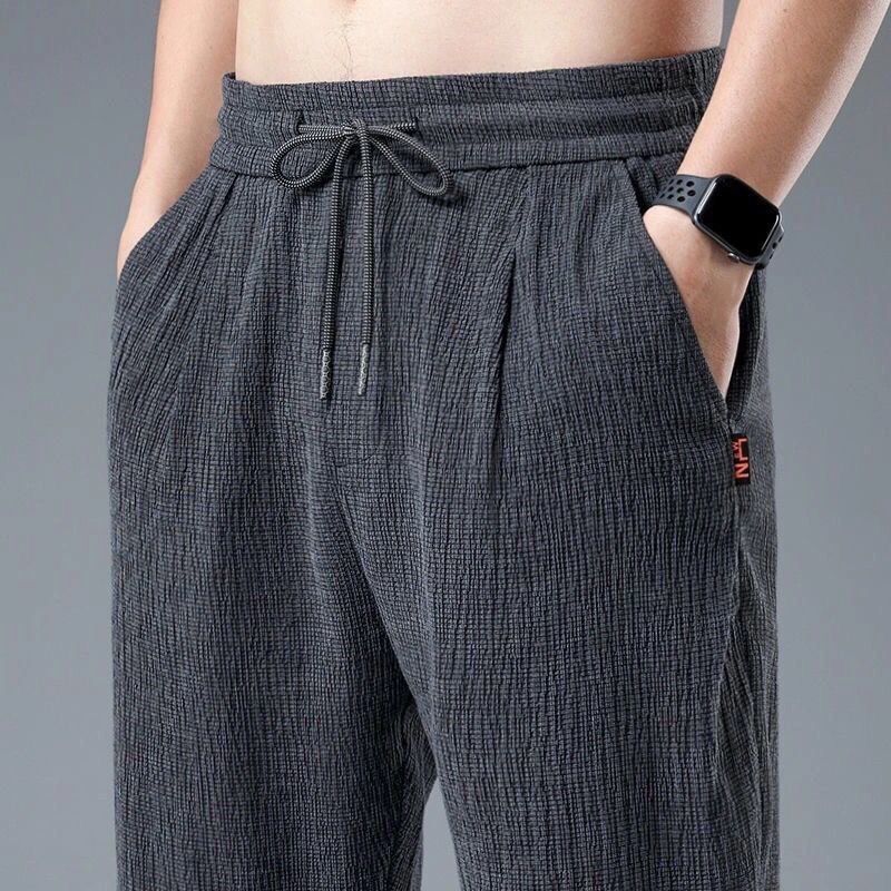 Summer Ice Silk Man Jogger Lin – Chino Pants Men recenzja i cena