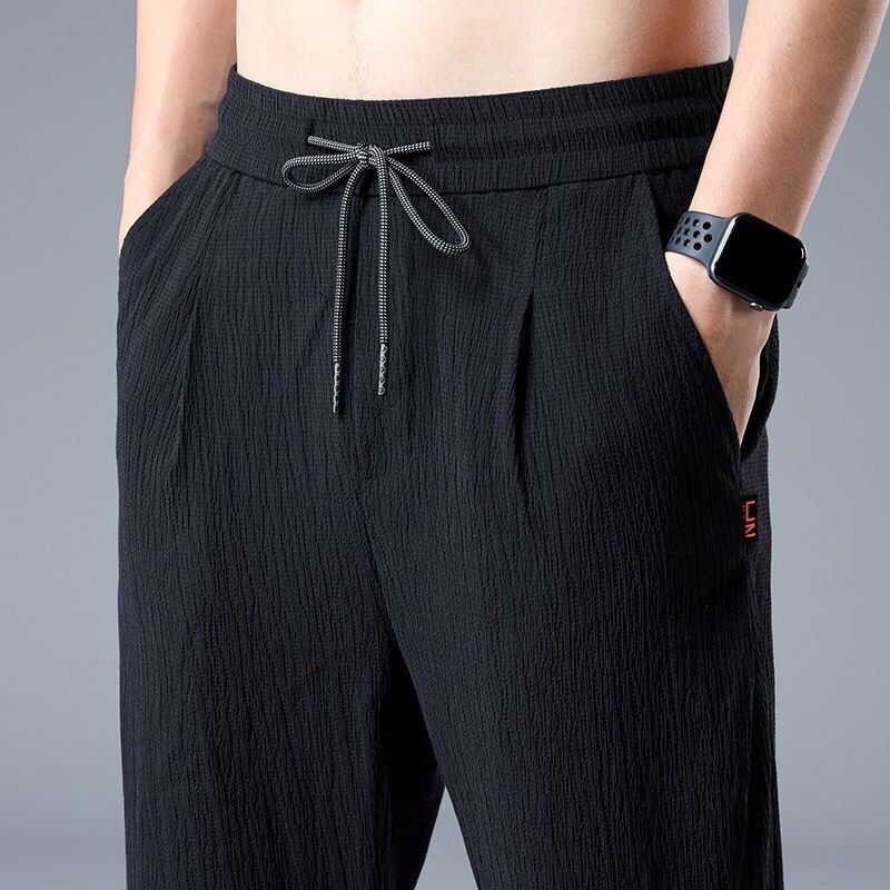 Summer Ice Silk Man Jogger Lin – Chino Pants Men recenzja i cena