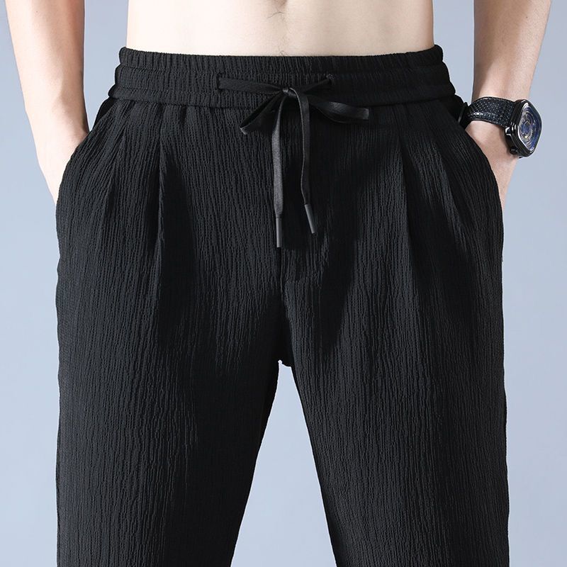Summer Ice Silk Man Jogger Lin – Chino Pants Men recenzja i cena