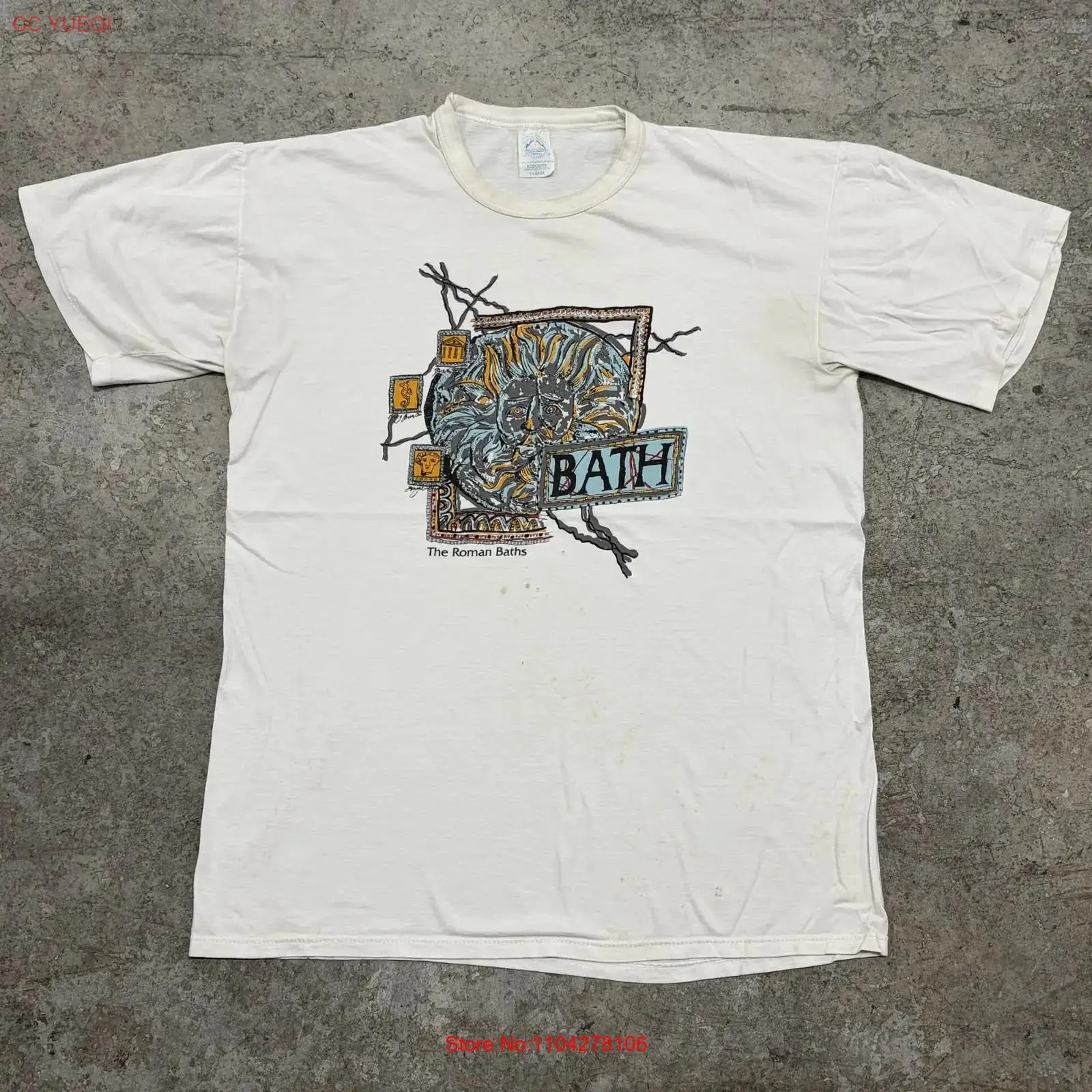 Vintage Roman Baths Bath T Shi – Xl Men'S Fashion recenzja i cena