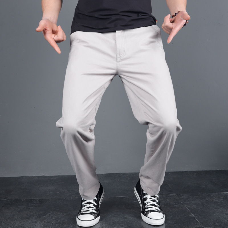 New Men's Spring Autumn Solid  – Chino Pants Men recenzja i cena