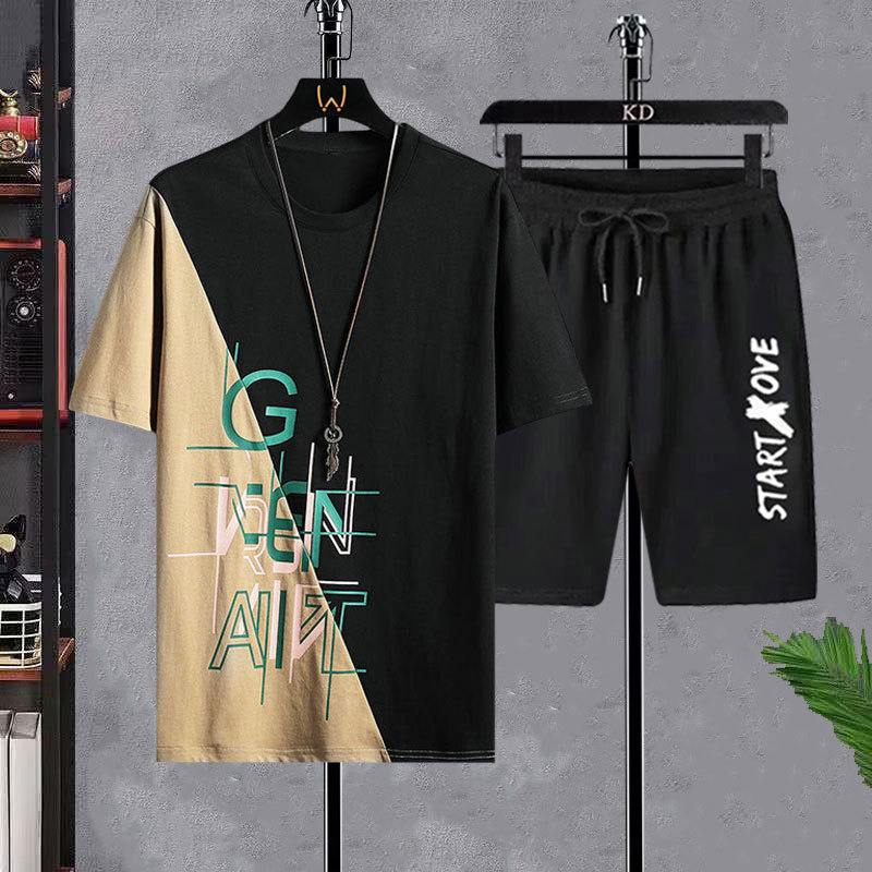 Men's T-shirt Sets Fashion Cas – Men'S Fashion Videos recenzja i cena