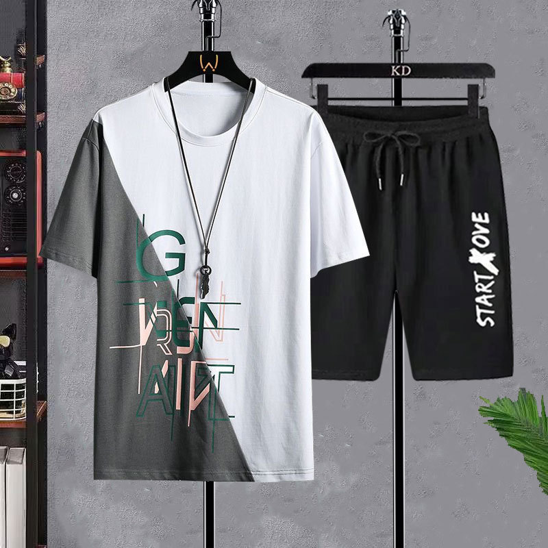 Men's T-shirt Sets Fashion Cas – Men'S Fashion Videos recenzja i cena