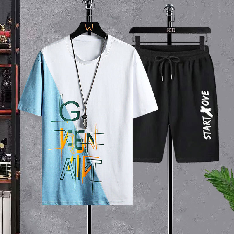 Men's T-shirt Sets Fashion Cas – Men'S Fashion Videos recenzja i cena