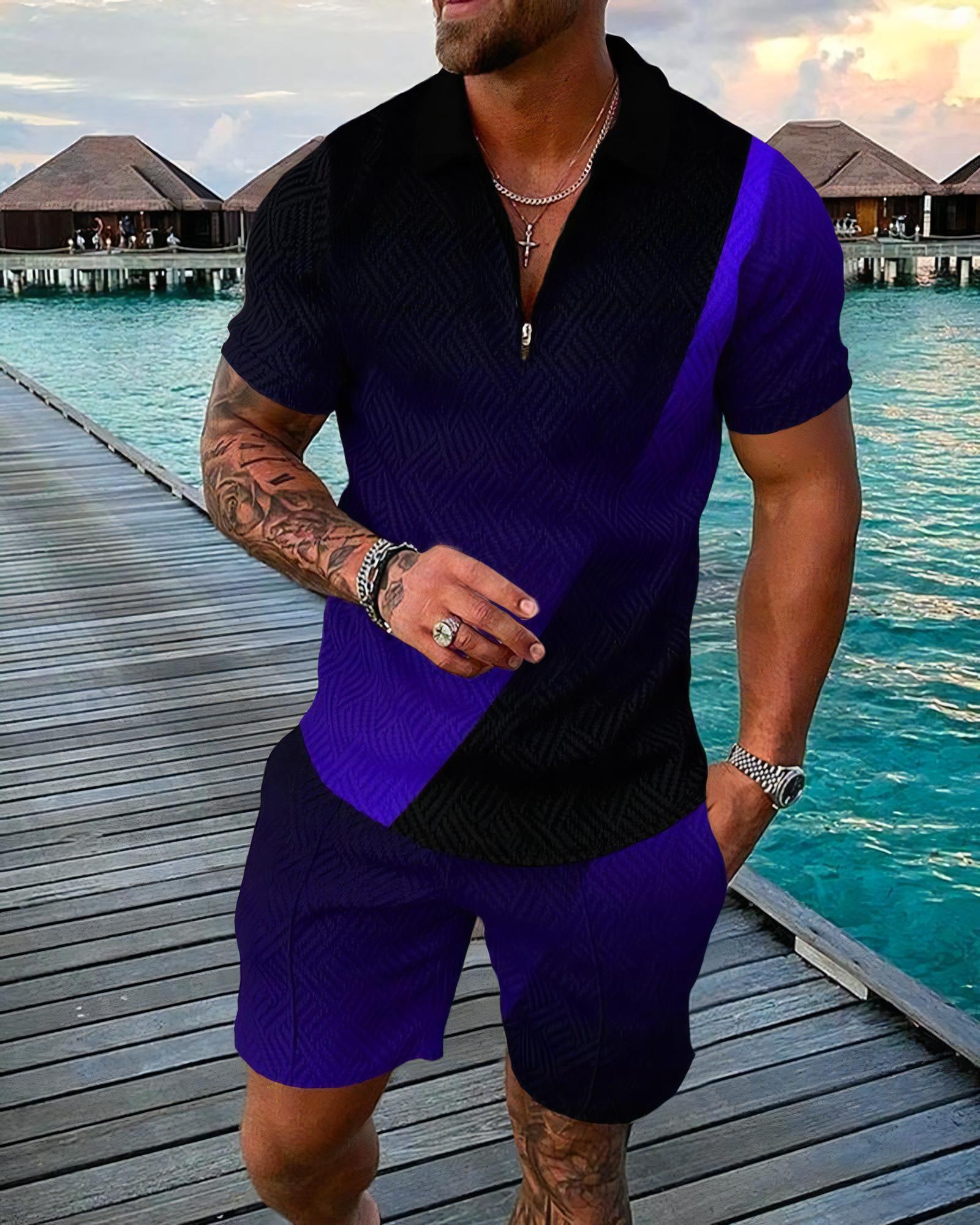 Funny 3D Printed Men's 2 Piece – Men'S Fashion Polo recenzja i cena