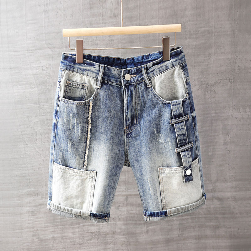 Men's Short Jeans Pants with P – Xl Men'S Fashion recenzja i cena