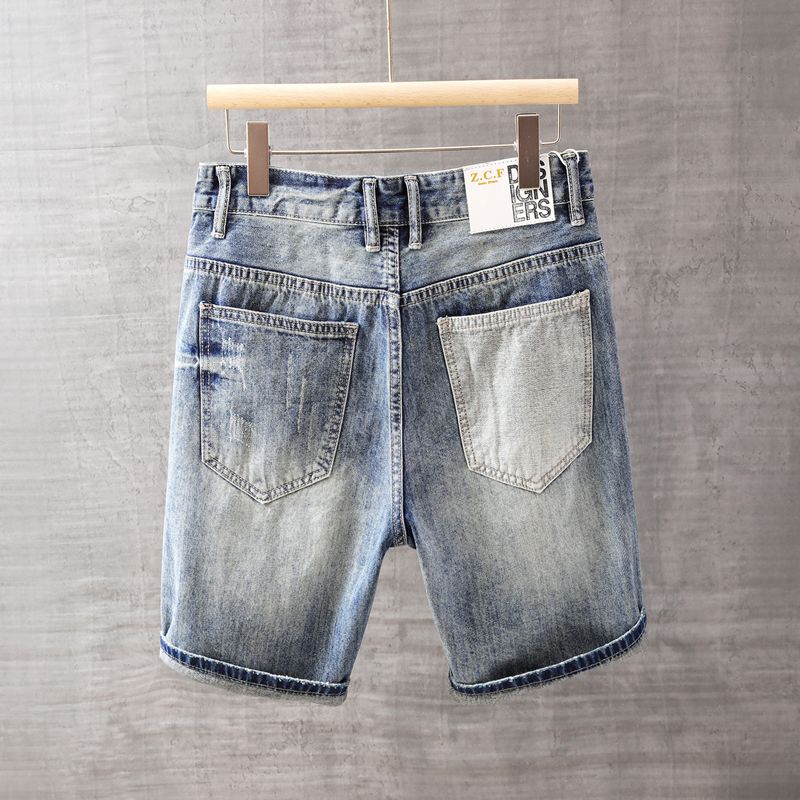 Men's Short Jeans Pants with P – Xl Men'S Fashion recenzja i cena