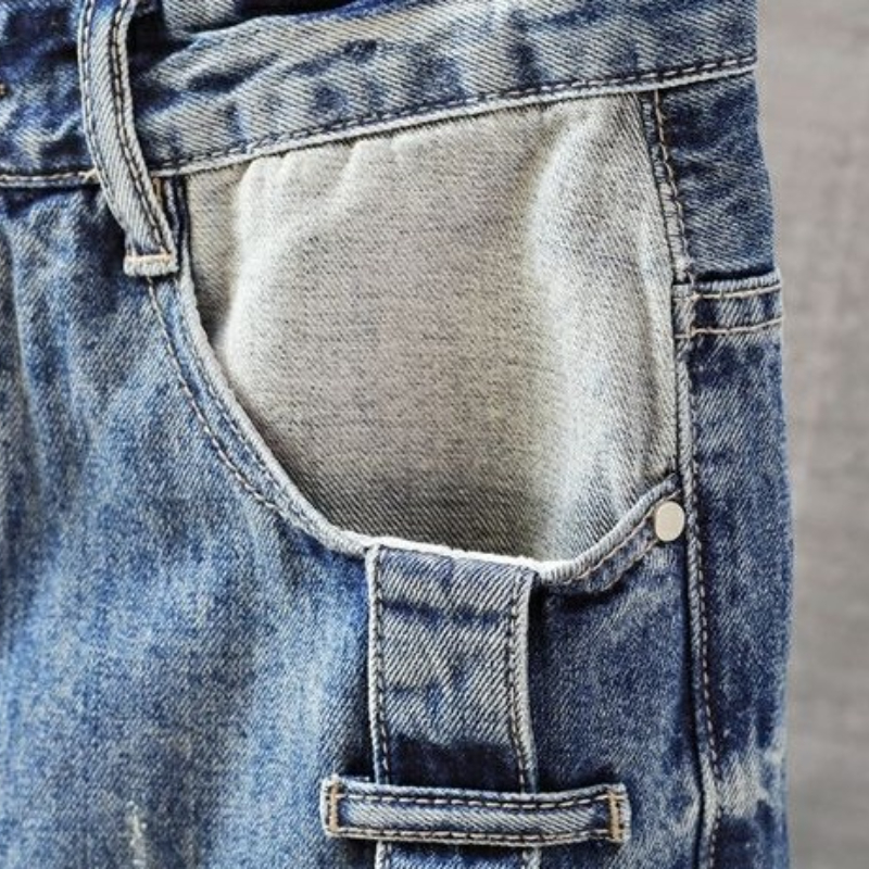 Men's Short Jeans Pants with P – Xl Men'S Fashion recenzja i cena