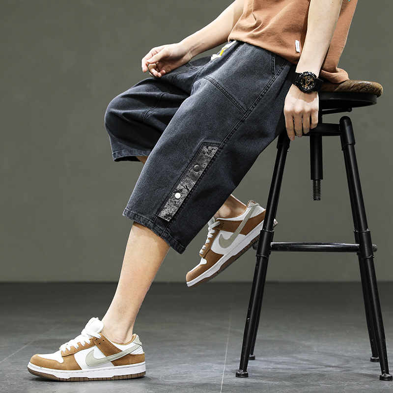 Korean Style Men's Long Shorts – Men'S Fashion Linen Pants recenzja i cena