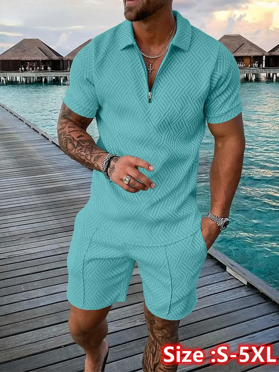 2026 New Summer Men's Suit Tre – Men'S Fashion Polo recenzja i cena