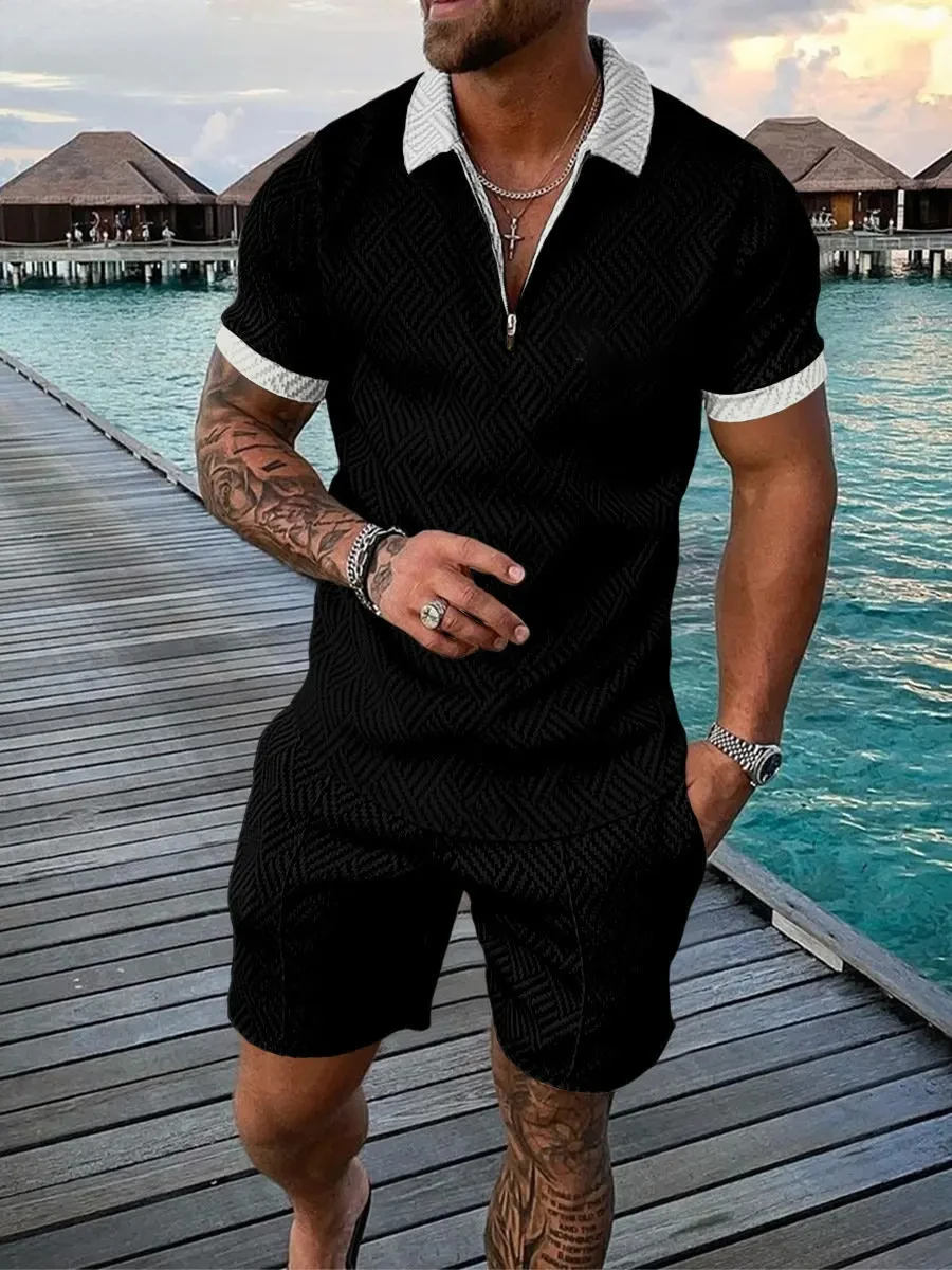 2026 New Summer Men's Suit Tre – Men'S Fashion Polo recenzja i cena