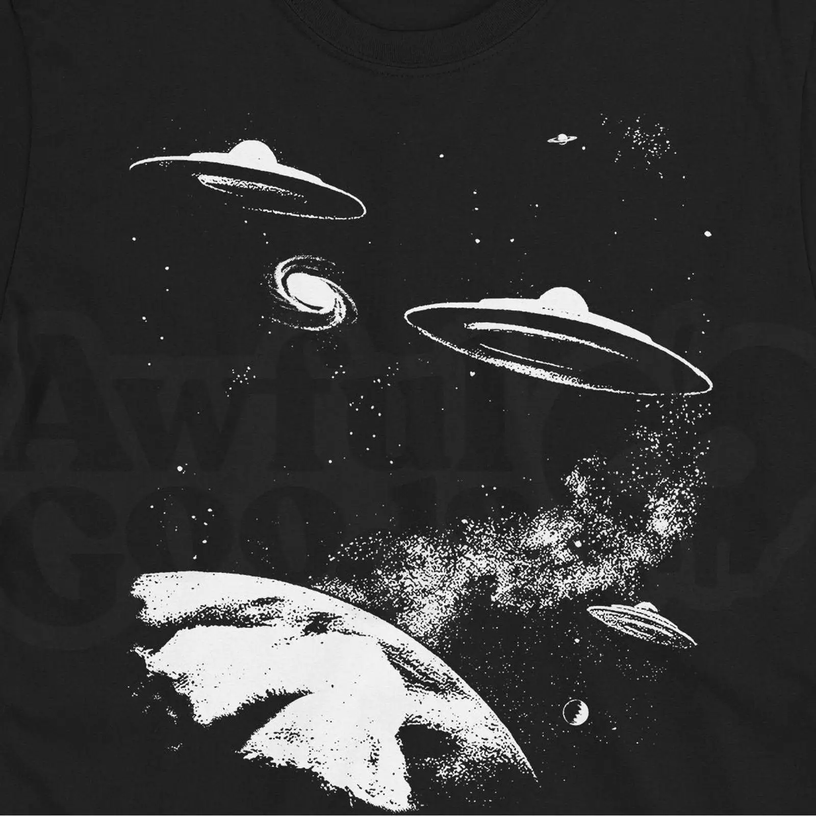 Retro UFO T Shirt 1950s Sci Fi – 1950S Fashion Men'S recenzja i cena