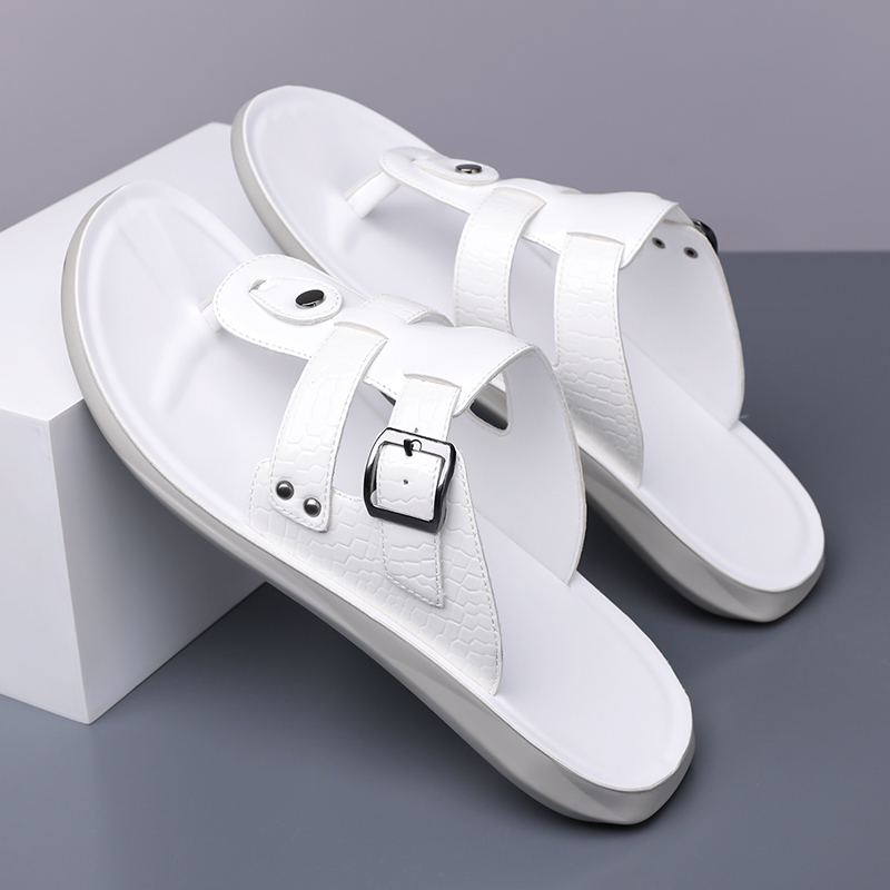 Summer New Men Flip Flops with – Belt Mens Fashion recenzja i cena
