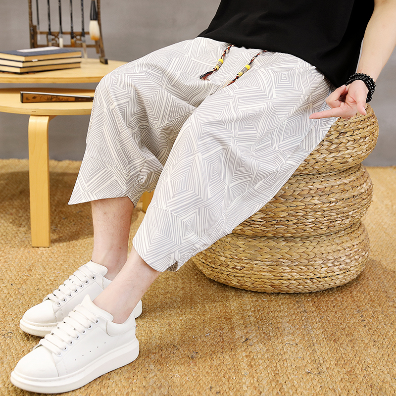2026 Summer Men's Casual Loose – Men'S Fashion Linen Pants recenzja i cena