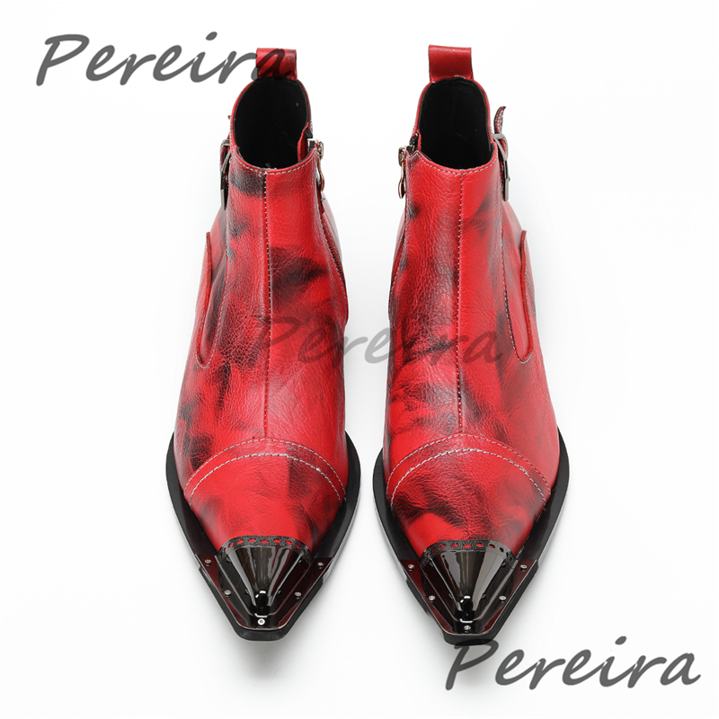 Red Black Iron Pointy Toe Men' – Belt Mens Fashion recenzja i cena