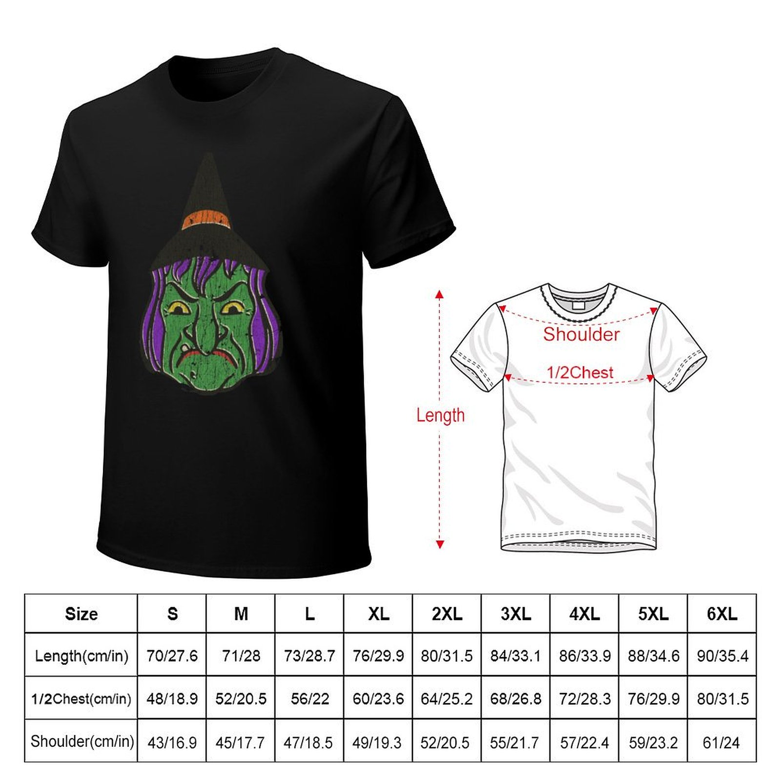 1950s Halloween Witch T-Shirt  – 1950S Fashion Men'S recenzja i cena