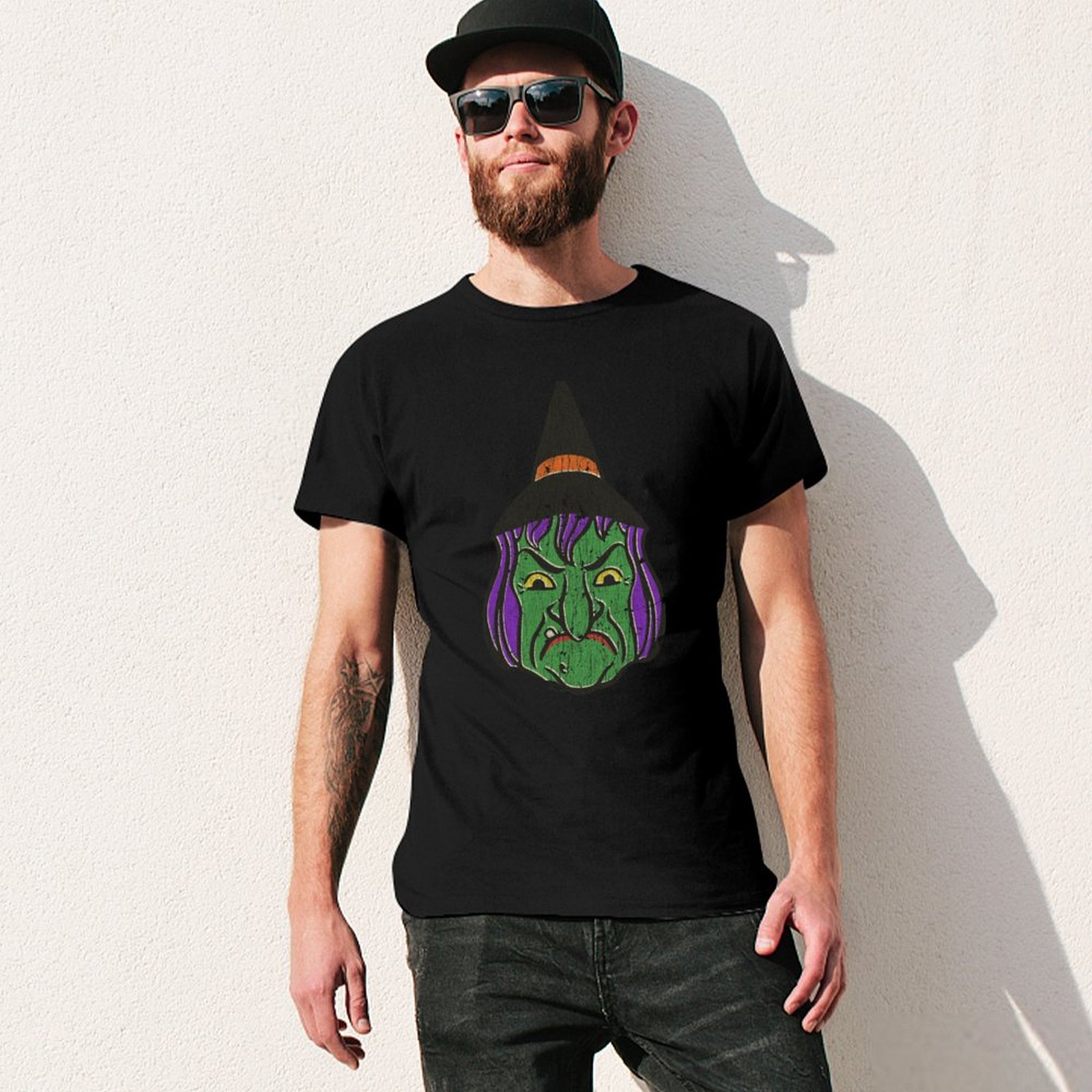 1950s Halloween Witch T-Shirt  – 1950S Fashion Men'S recenzja i cena