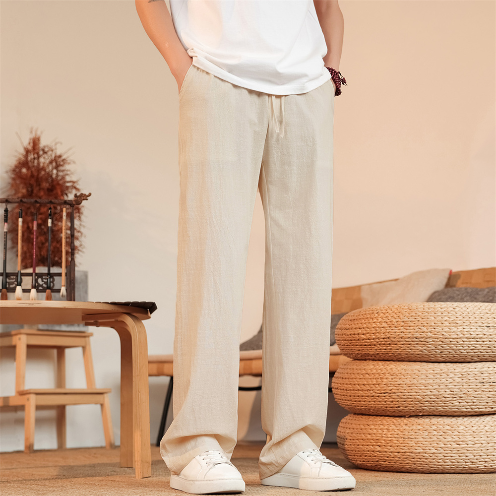 Men's Cotton Linen Pants Breat – Men'S Fashion Linen Pants recenzja i cena
