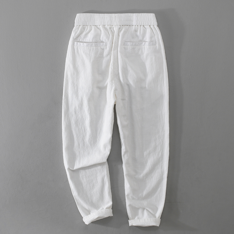 New Designer Cotton Linen Casu – Men'S Fashion Linen Pants recenzja i cena
