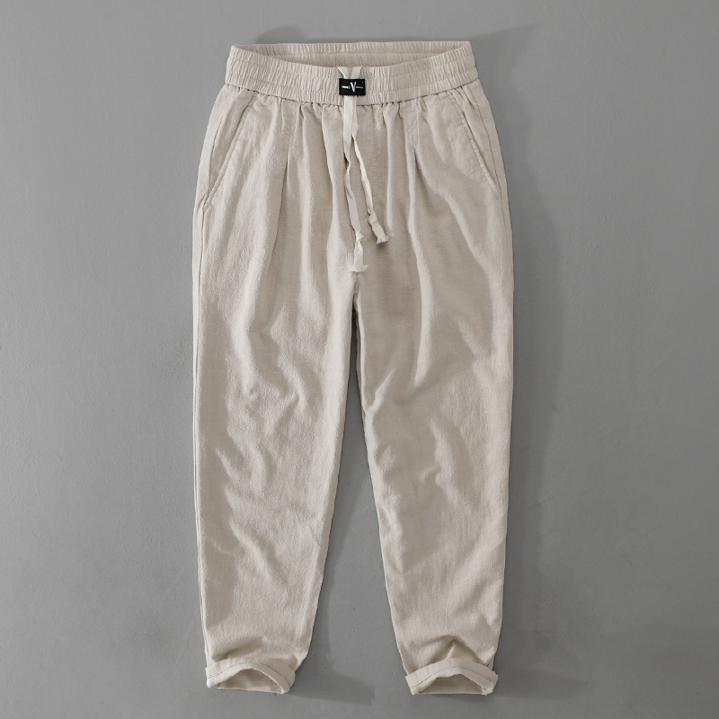 New Designer Cotton Linen Casu – Men'S Fashion Linen Pants recenzja i cena