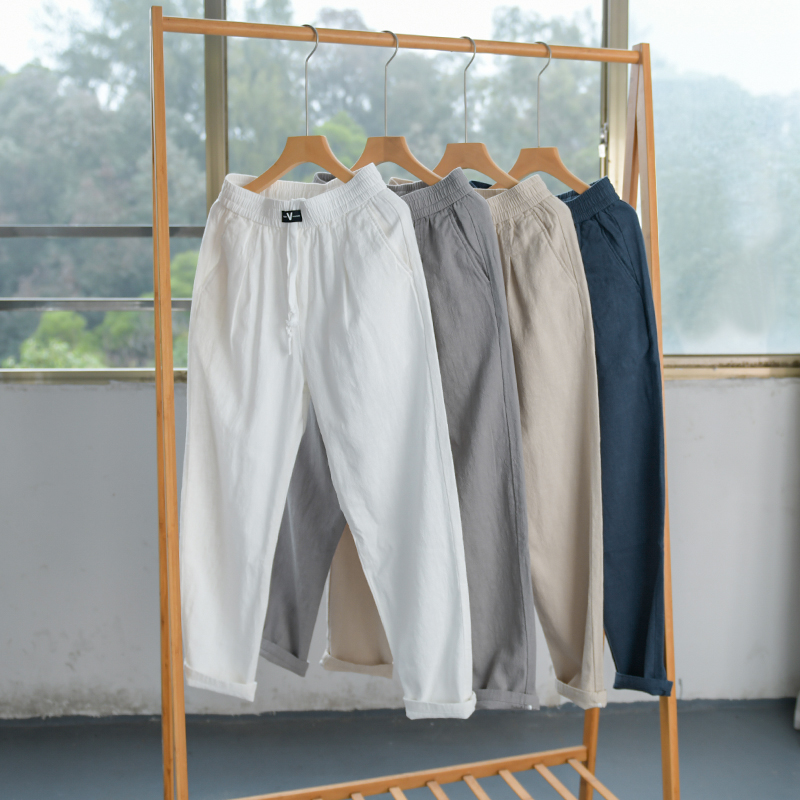 New Designer Cotton Linen Casu – Men'S Fashion Linen Pants recenzja i cena