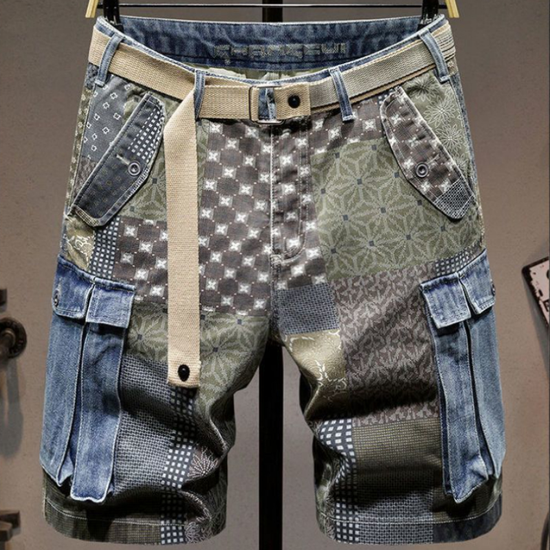 Graphic Man Denim Shorts Multi – Xl Men'S Fashion recenzja i cena