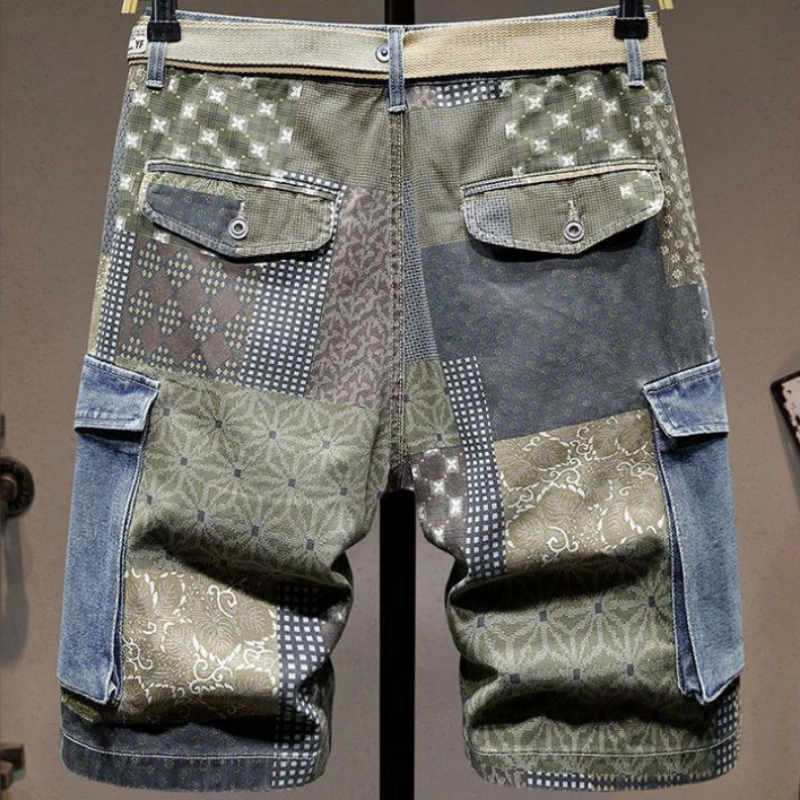 Graphic Man Denim Shorts Multi – Xl Men'S Fashion recenzja i cena