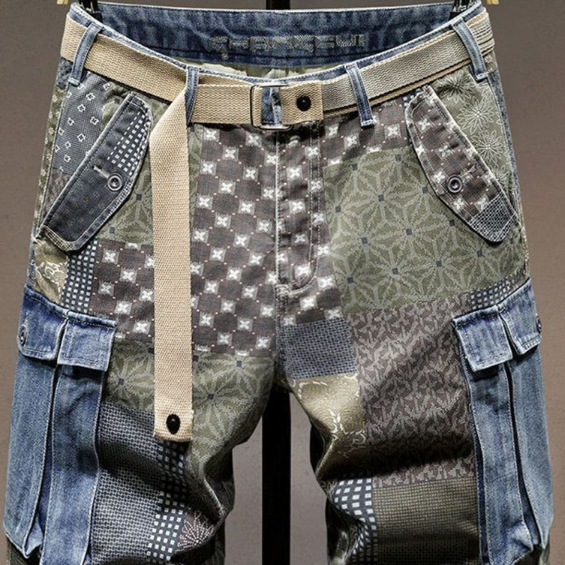 Graphic Man Denim Shorts Multi – Xl Men'S Fashion recenzja i cena