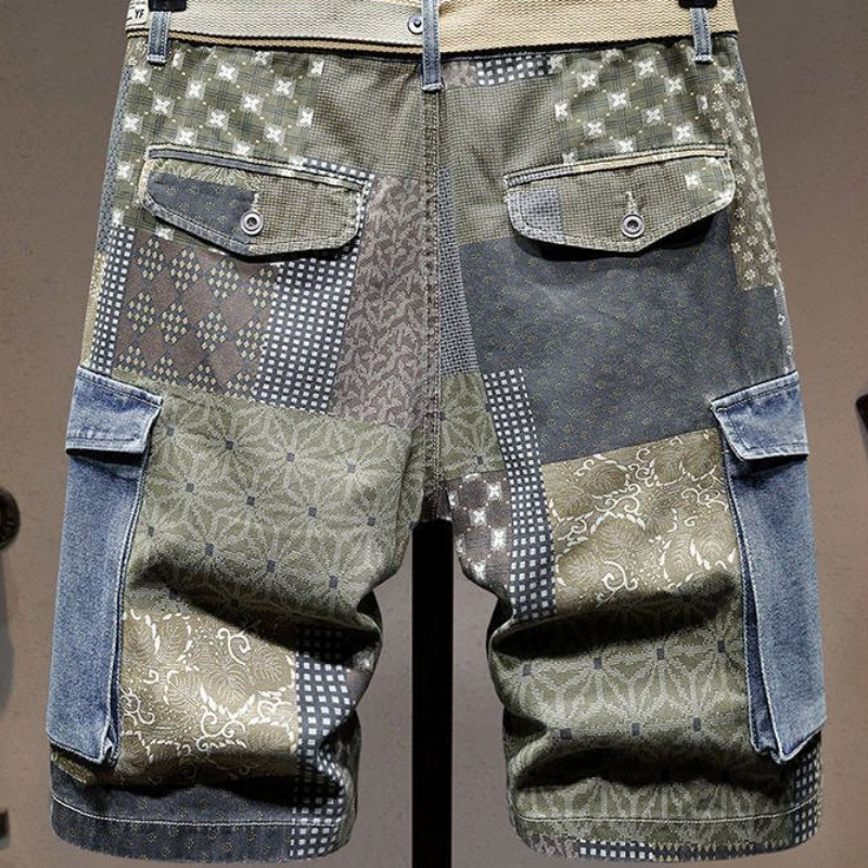 Graphic Man Denim Shorts Multi – Xl Men'S Fashion recenzja i cena