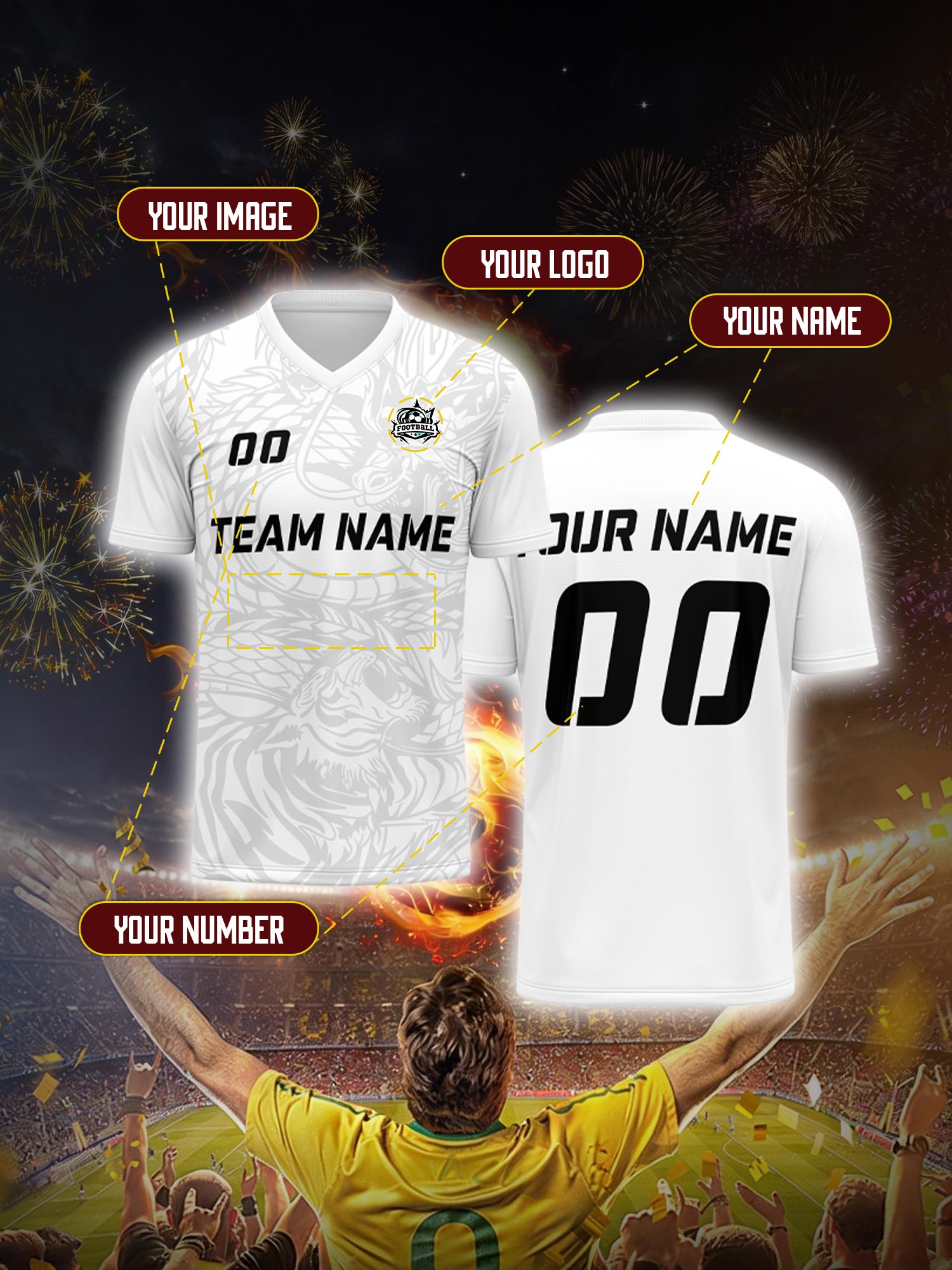 Custom Soccer Jersey With Cust – Mens Fashion Modern recenzja i cena