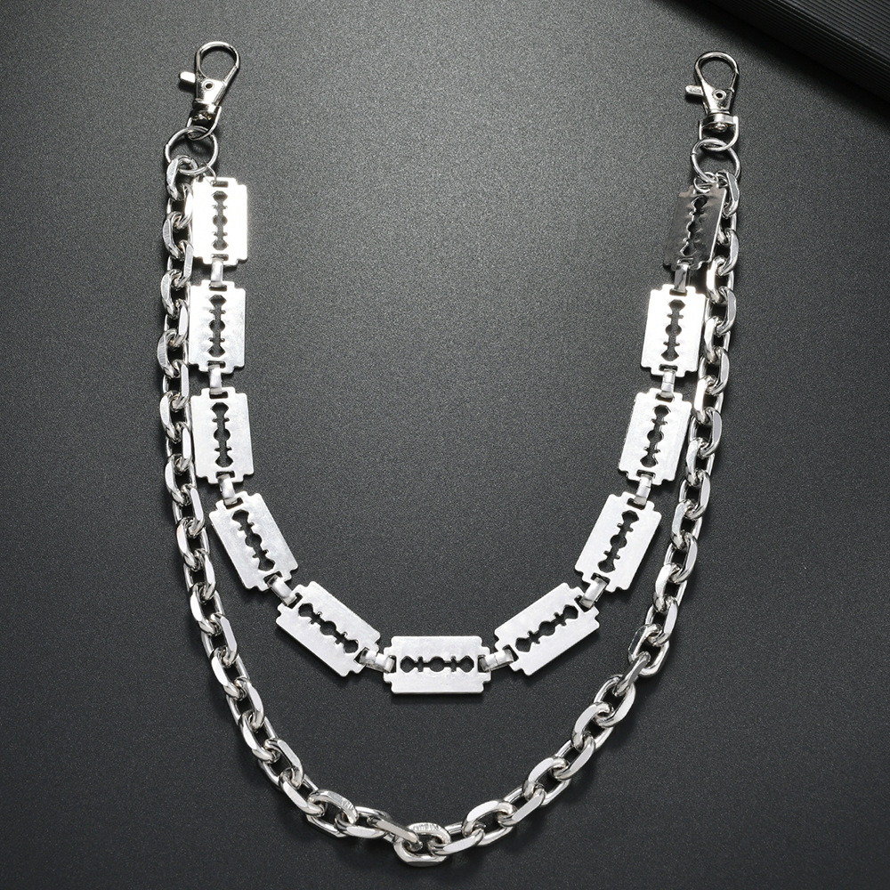 Punk Metal Chain Keychains for – Belt Mens Fashion recenzja i cena