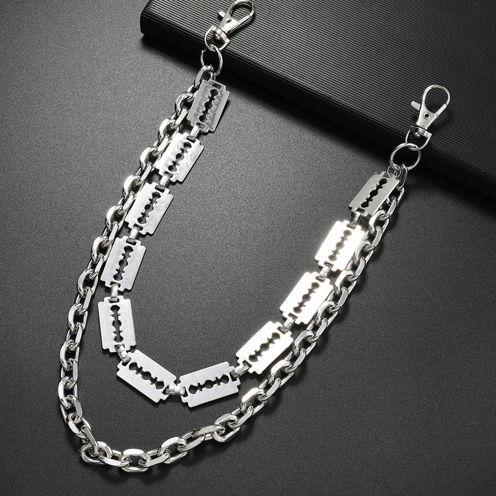 Punk Metal Chain Keychains for – Belt Mens Fashion recenzja i cena