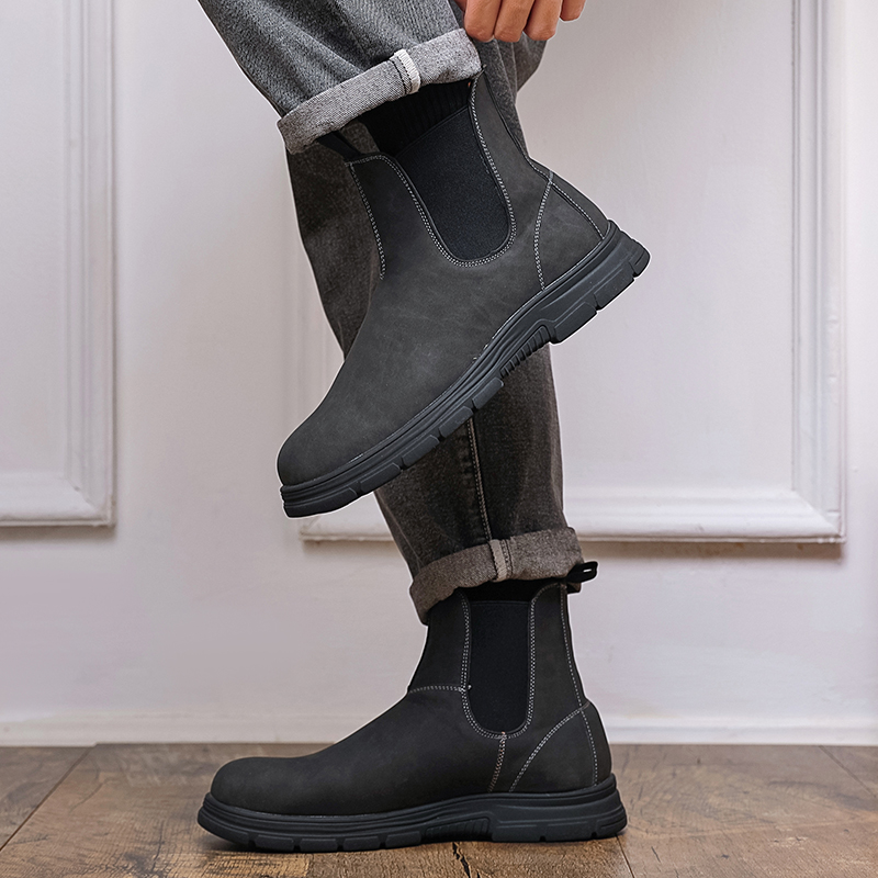 Men High Top Boots Thick Sole  – Mens Fashion Modern recenzja i cena