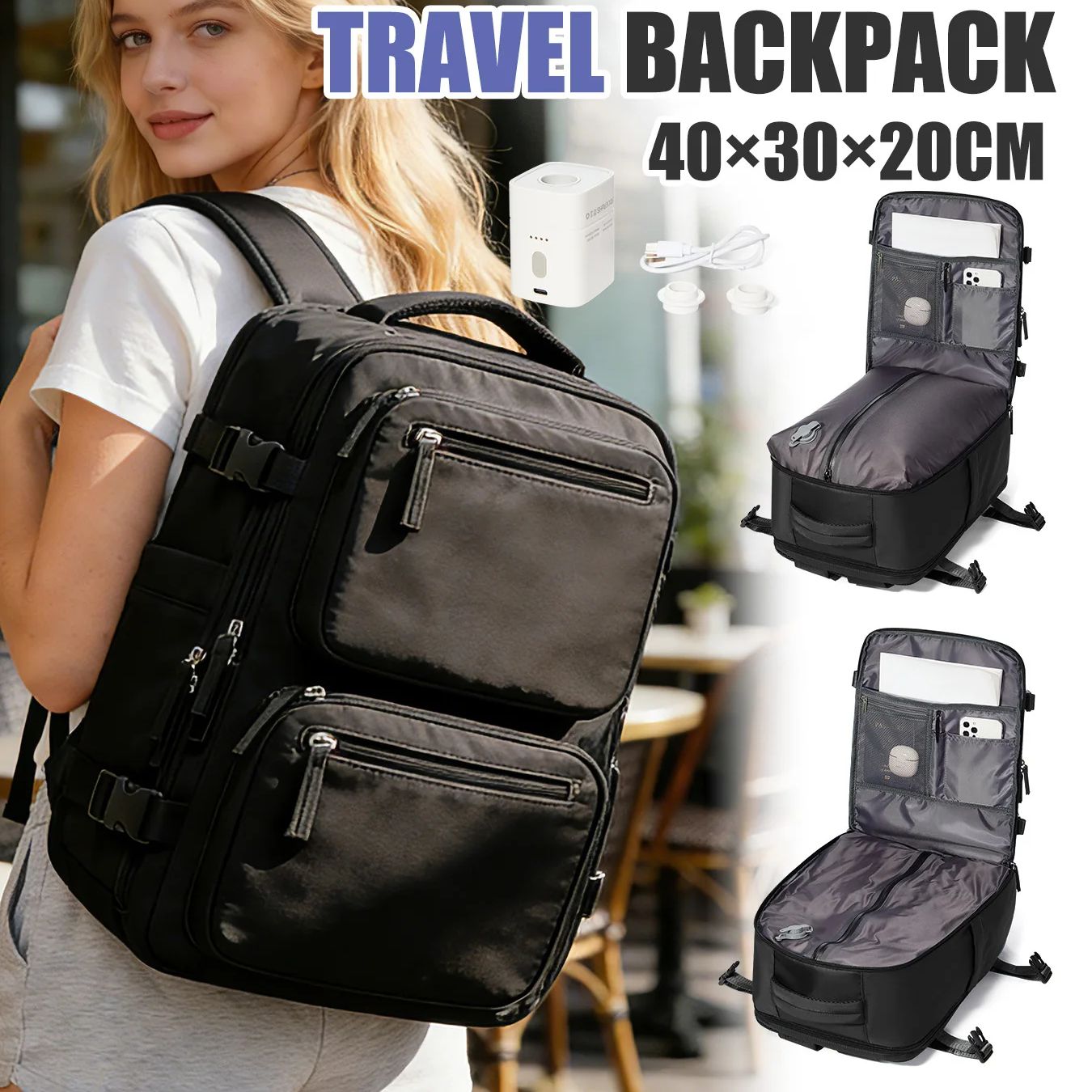Women Backpack Vacuum Backpack – Mens Fashion Zip Up recenzja i cena