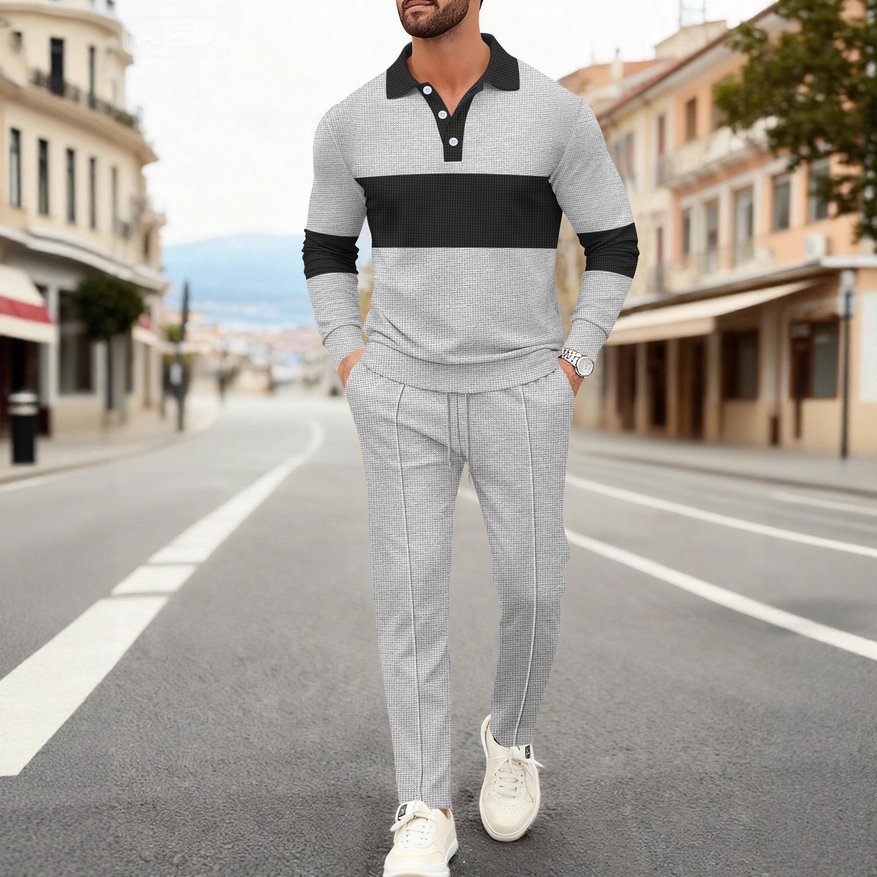 Men's Fashion 2-Piece Outfit W – Men'S Fashion Polo recenzja i cena