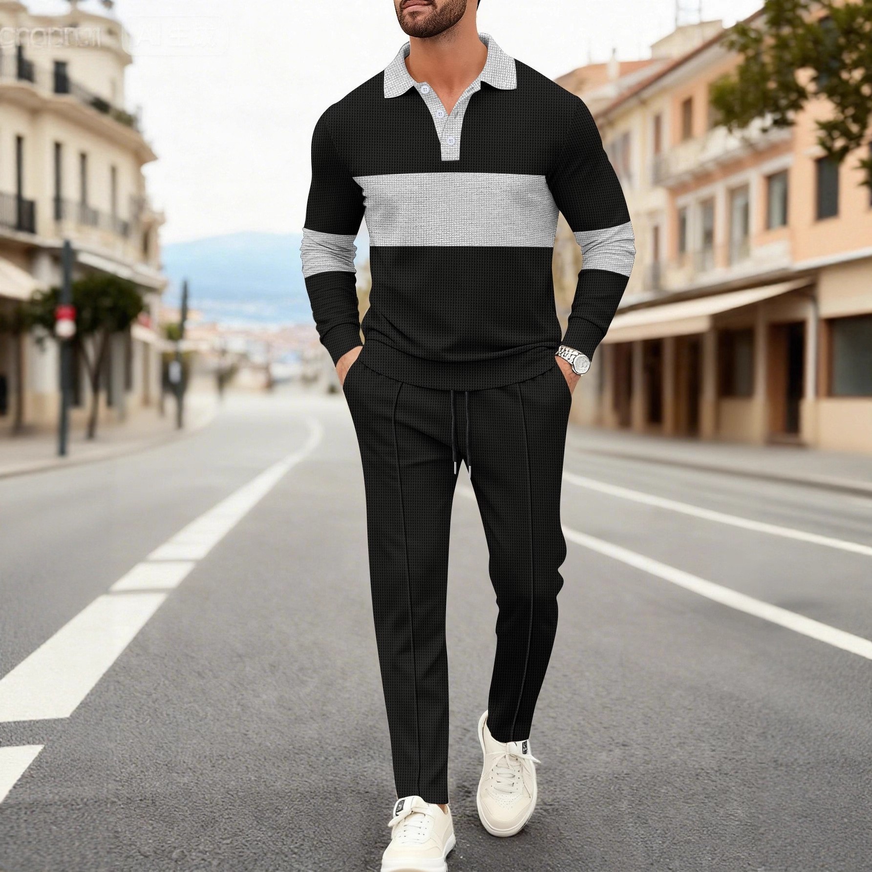 Men's Fashion 2-Piece Outfit W – Men'S Fashion Polo recenzja i cena